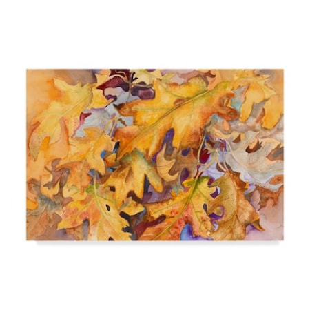 Joanne Porter 'Windblown Leaves' Canvas Art,16x24